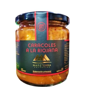 Tarro de cristal de caracoles a la riojana Mareterra