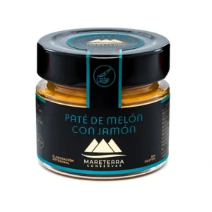 Tarro de cristal de paté de melón con jamón Mareterra