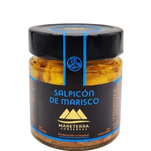 Tarro de cristal de salpicón de marisco Mareterra gourmet