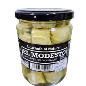 Tarro de cristal de alcachofas al natural 35/45 calidad extra El Modesto