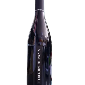 Botella negra de vino tinto Habla del Silencio 75 cl