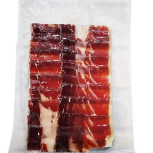 Blíster envasado al vacío de jamón ibérico de bellota 100% ibérico cortado a cuchillo