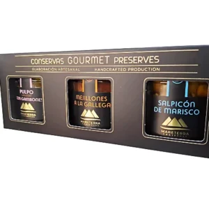 Pack de 3 conservas gourmet Mareterra en tarro de cristal