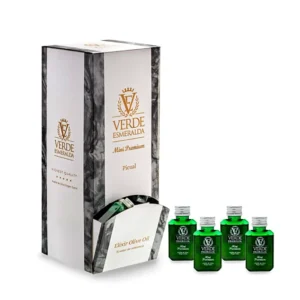 Botellita monodosis de Aceite de Oliva Virgen Extra Verde Esmeralda Green Emerald Picual 25 ml